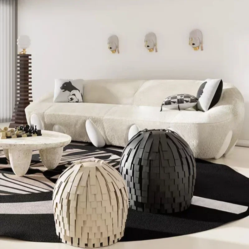 Style italien, minimaliste, tissu, canapé, personnalité, créativité, taille, luxe léger, style wabi-sabi, rangée droite