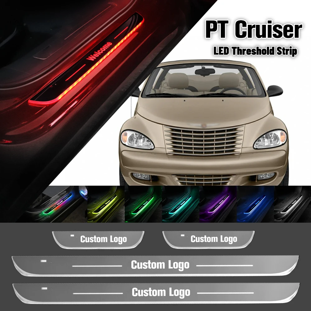 

For Chrysler PT Cruiser 2000-2010 Car Door Sill Light Customized Logo LED 2008 2009 Welcome Threshold Pedal Lamp Accessories