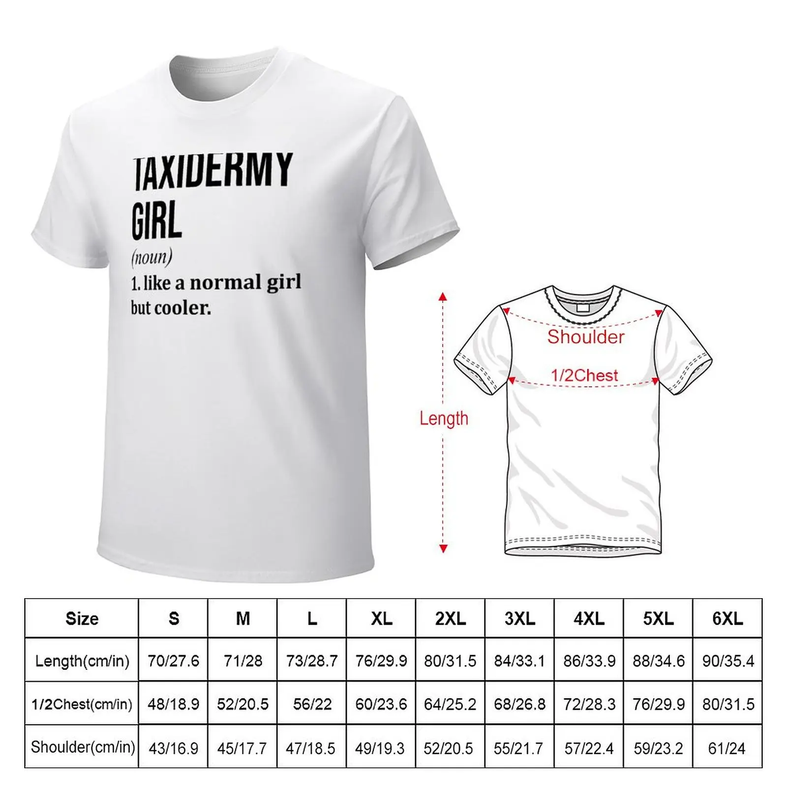 Taxidermy Girl Definition T-shirt customs design your own anime clothes hippie clothes plus size tops oversized t shirt men