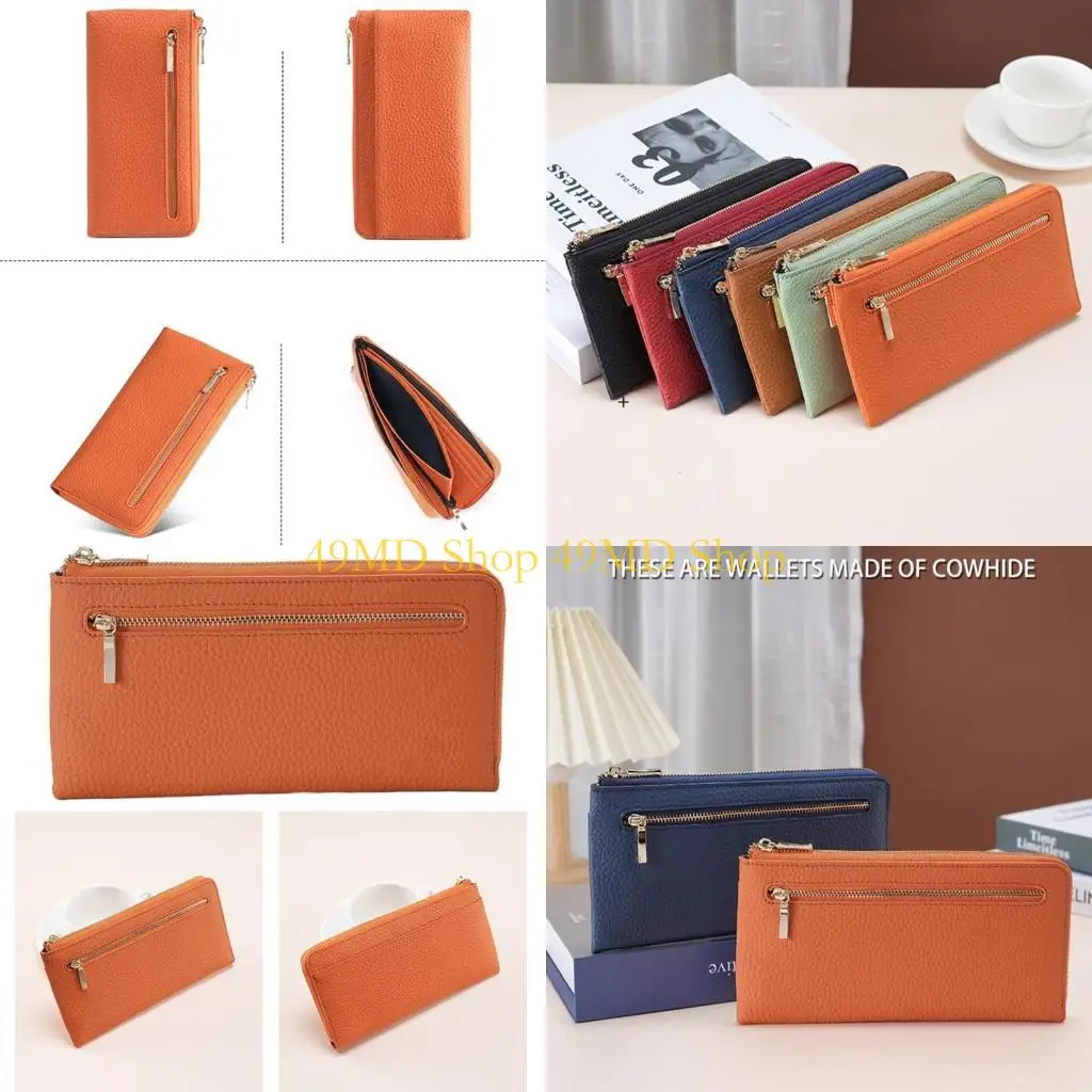 

49MD Стильный длинный кошелек для женщин, кошелек из искусственной кожи, кошелек для телефона, кошелек, сумка для денег, для