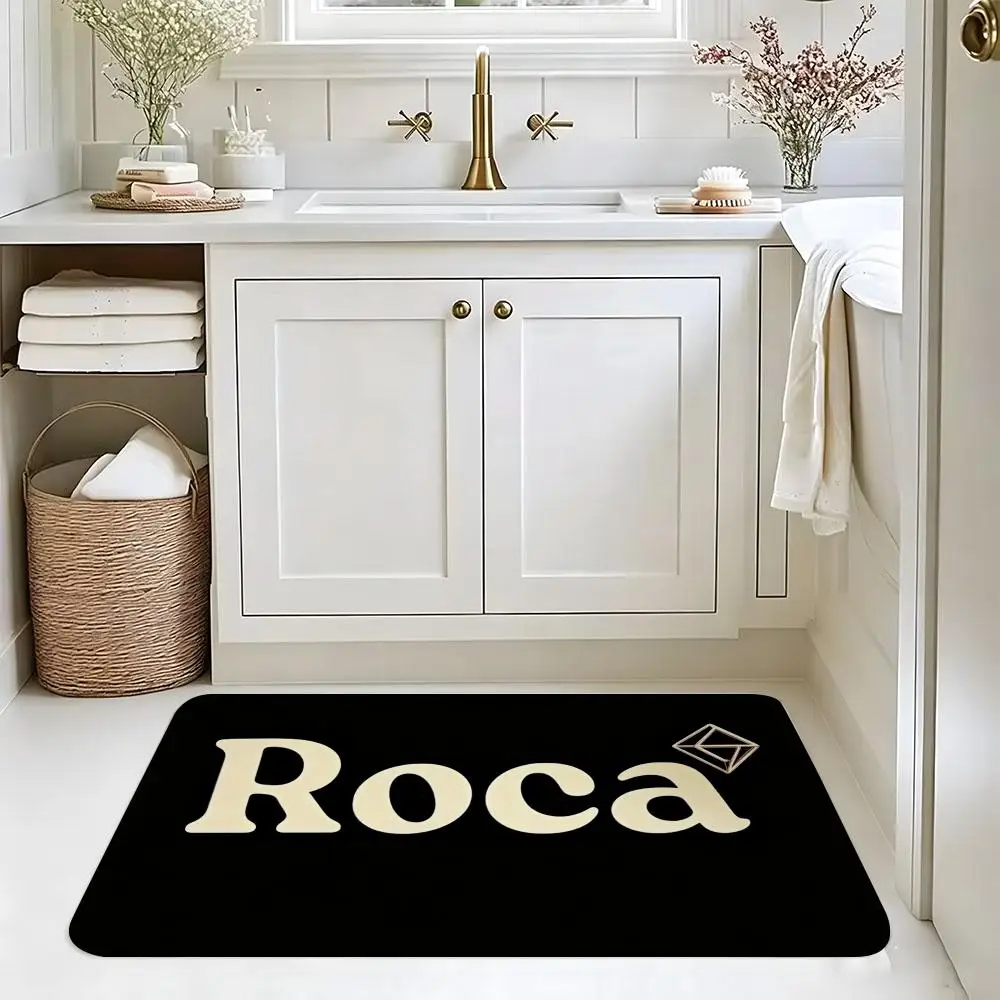 Hit Anime R-Ro-caS Floor Mat Absorbent Floor Mat Non-Slip Entrance Rug for Bathrooms Restrooms and Toilets