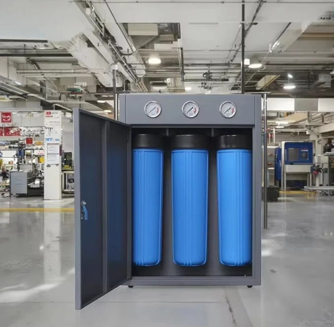 أستراليا 3 المرحلة 20 بوصة كبيرة الأزرق البلاستيك واضح مبيت مرشح المياه لآلة تصفية المياه النقية