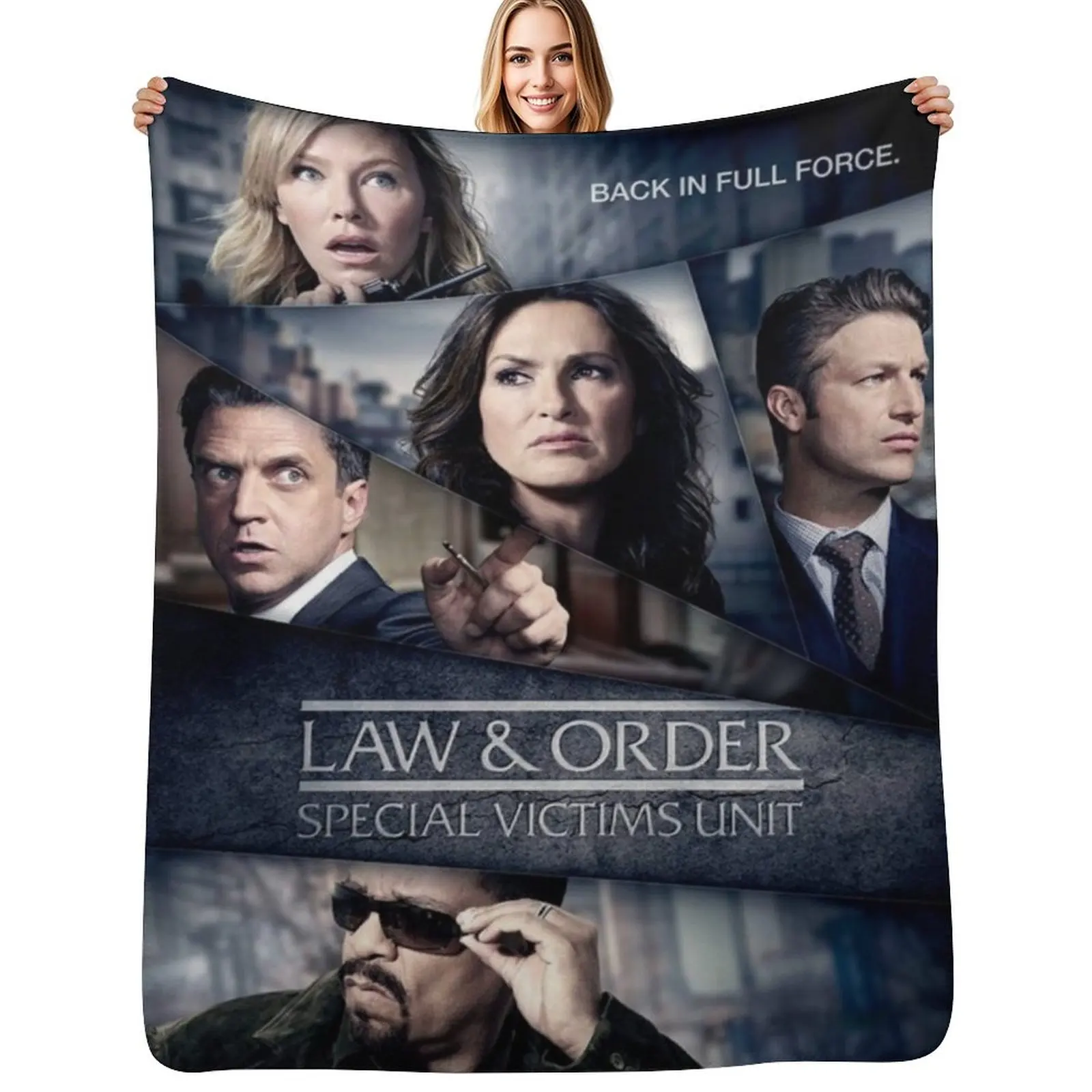 SVU Back in Full Force Throw Blanket Beach Personalized Gift christmas gifts Luxury Brand Fashion Sofas Designers Blankets