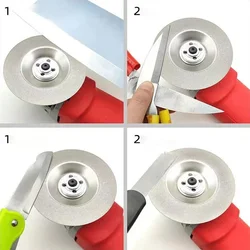 100mm 1.6mm Diamond Grinding Disc Cut Off Disc Wheel Emery Sharpening Disc 400/600/800Grit Grinder Blade Rotary Abrasive Tool