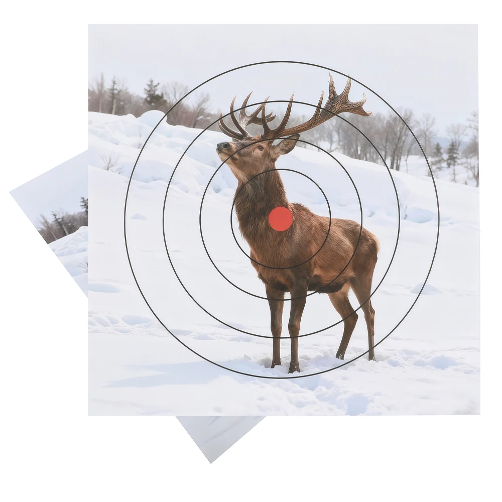 10/20pcs Wild Animal Pattern Target Paper 40x40cm Archery Compound Recurve Bow Outdoor Shooting Hunting Target Practice