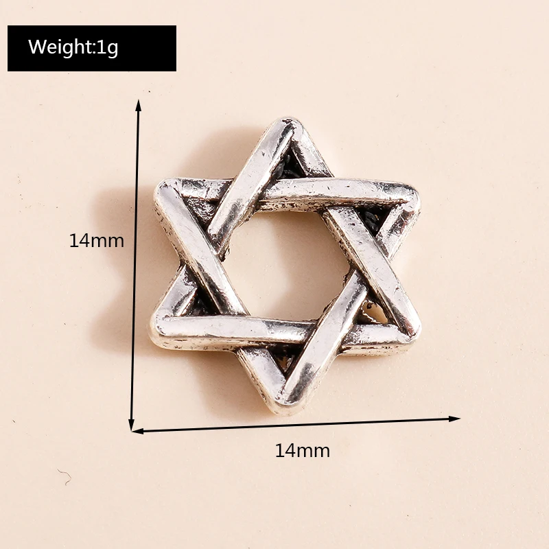 Leslie 20 Stück antiksilberfarbene griechische Sonnenanhänger zur Herstellung von Halsketten, Armbändern, Legierungsanhängern, handgefertigten Schmuckzubehörteilen – Detail 12