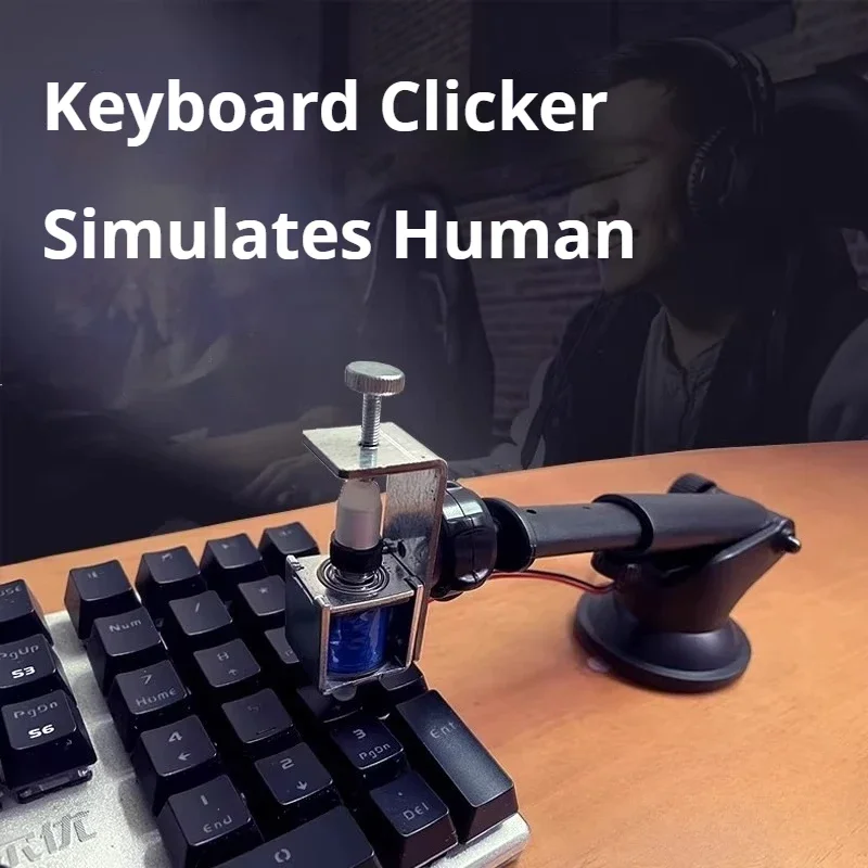 0.1s-999min Computer Keyboard Clicker Physical Automatic Random Clicking Game Aid Anti-Dropout
