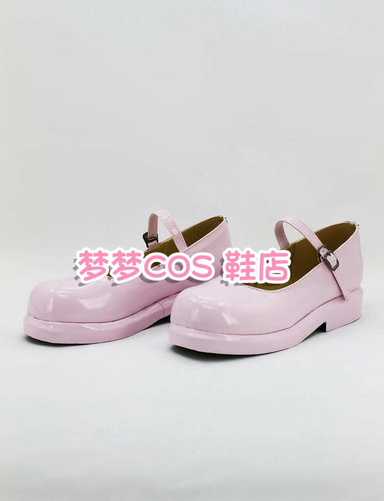 Danganronpa Chiaki Nanami Cosplay Shoes Pink Handmade Faux Leather Boots Carnival Party Halloween Boots
