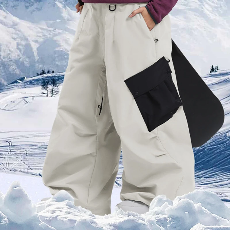 2025 спортивные горные мужские лыжные брюки на открытом воздухе, зимние водонепроницаемые мужские зимние брюки, мотоциклетные ветрозащитные мужские одежды для сноуборда