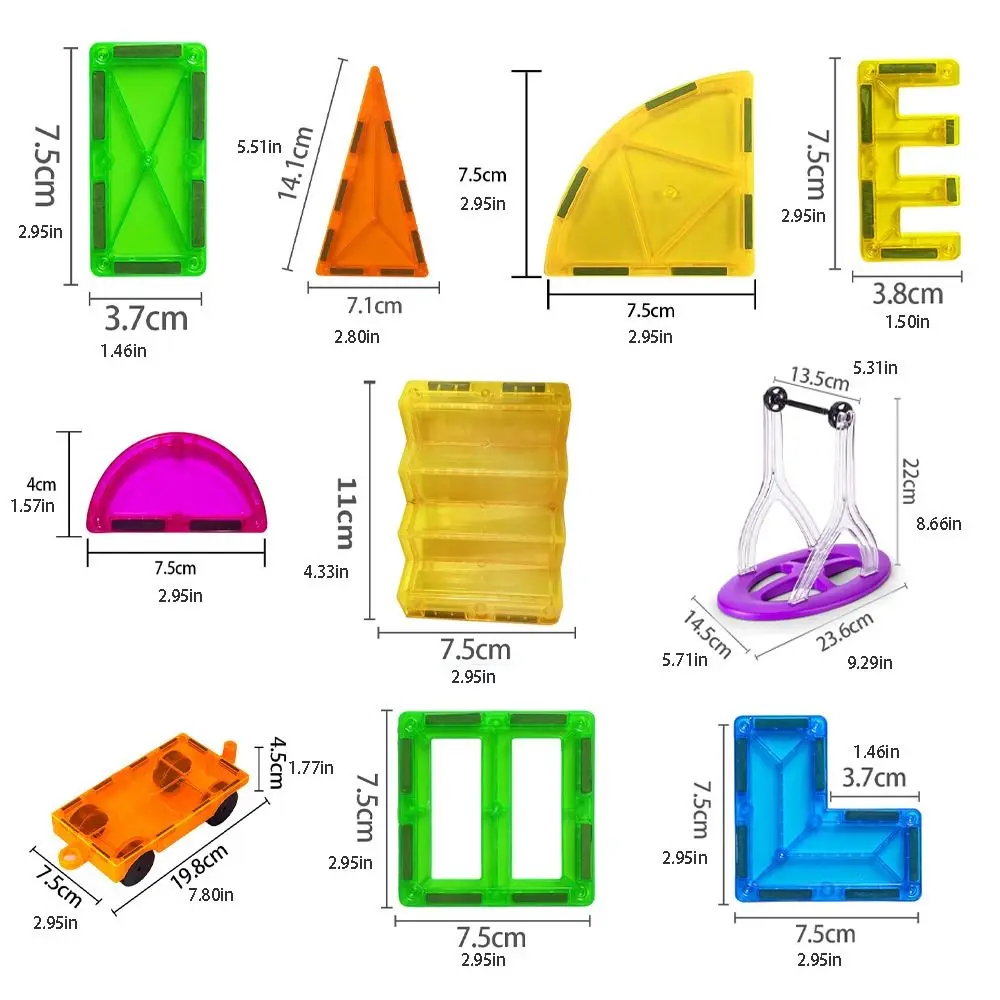 Zabawkowy Model geometryczne trójkątne płytki układanki magnetyczne magnes klocki zabawki edukacyjne Montessori bloki magnetyczne DIY