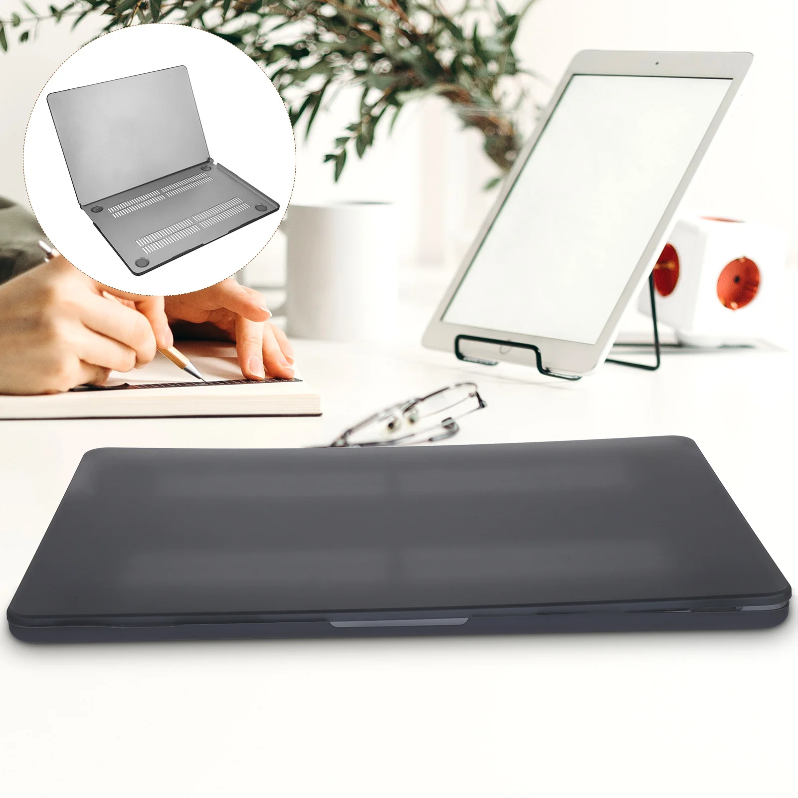 

Premium Shell Cover Skin Notebook Protector Durable Waterproof Black Hard Case For Laptop Bumper Sleeve Replacement Cover