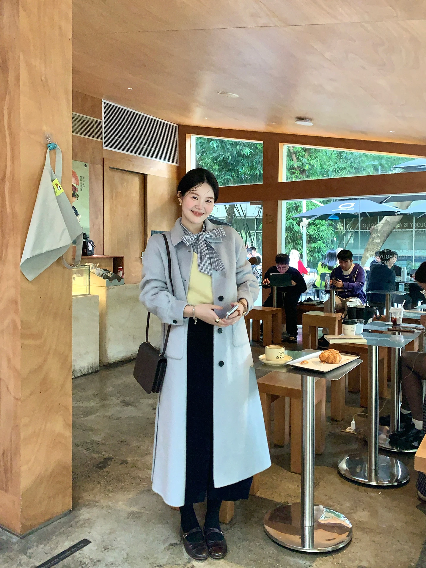 

Зимнее шерстяное пальто двустороннее, мягкое, свободного кроя, в корейском стиле, с отложным воротником из 100% шерсти, верхняя одежда для женщин