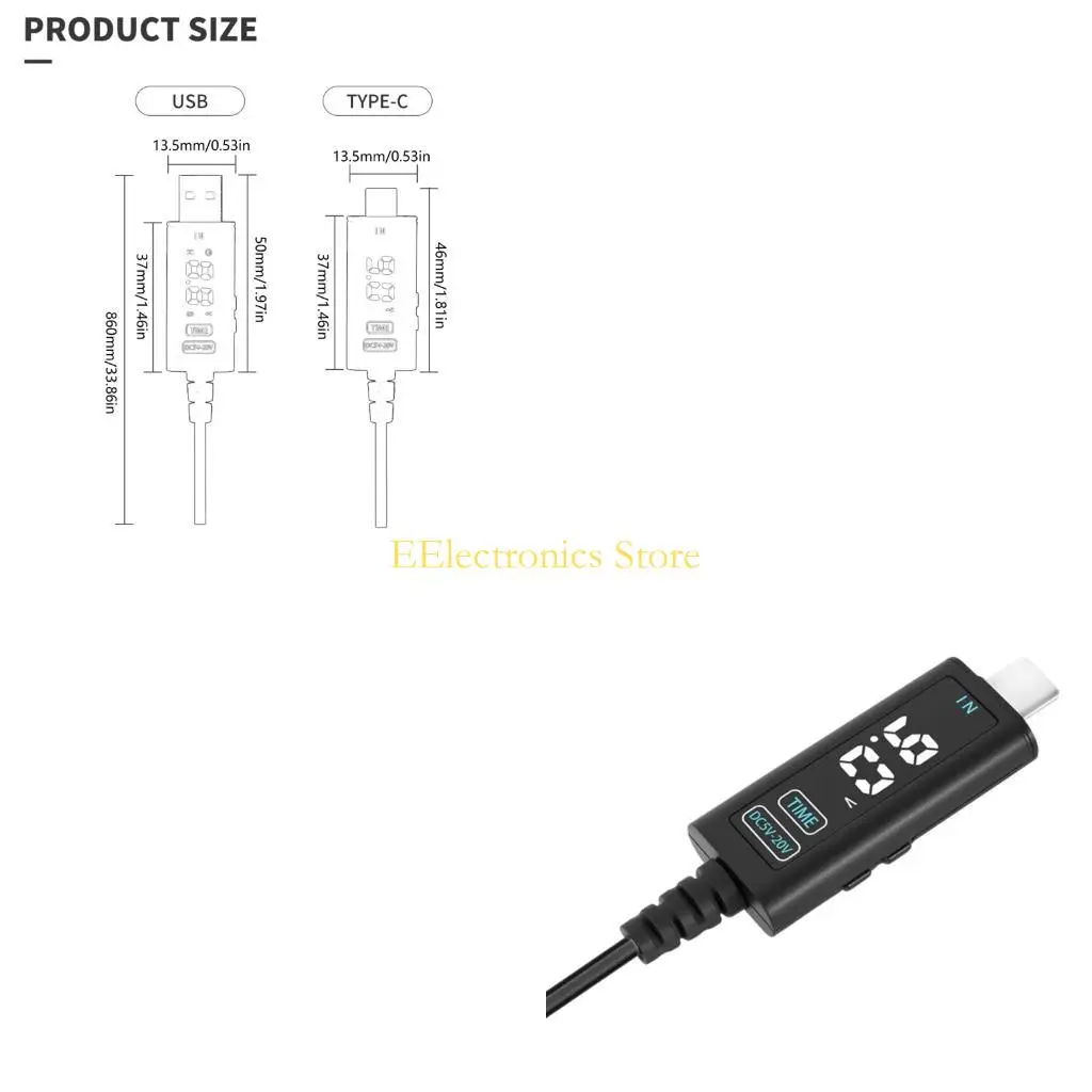 B03C DC5.5mm Charging Line  5V 12V 20V for Laptops and Modems High Efficiency