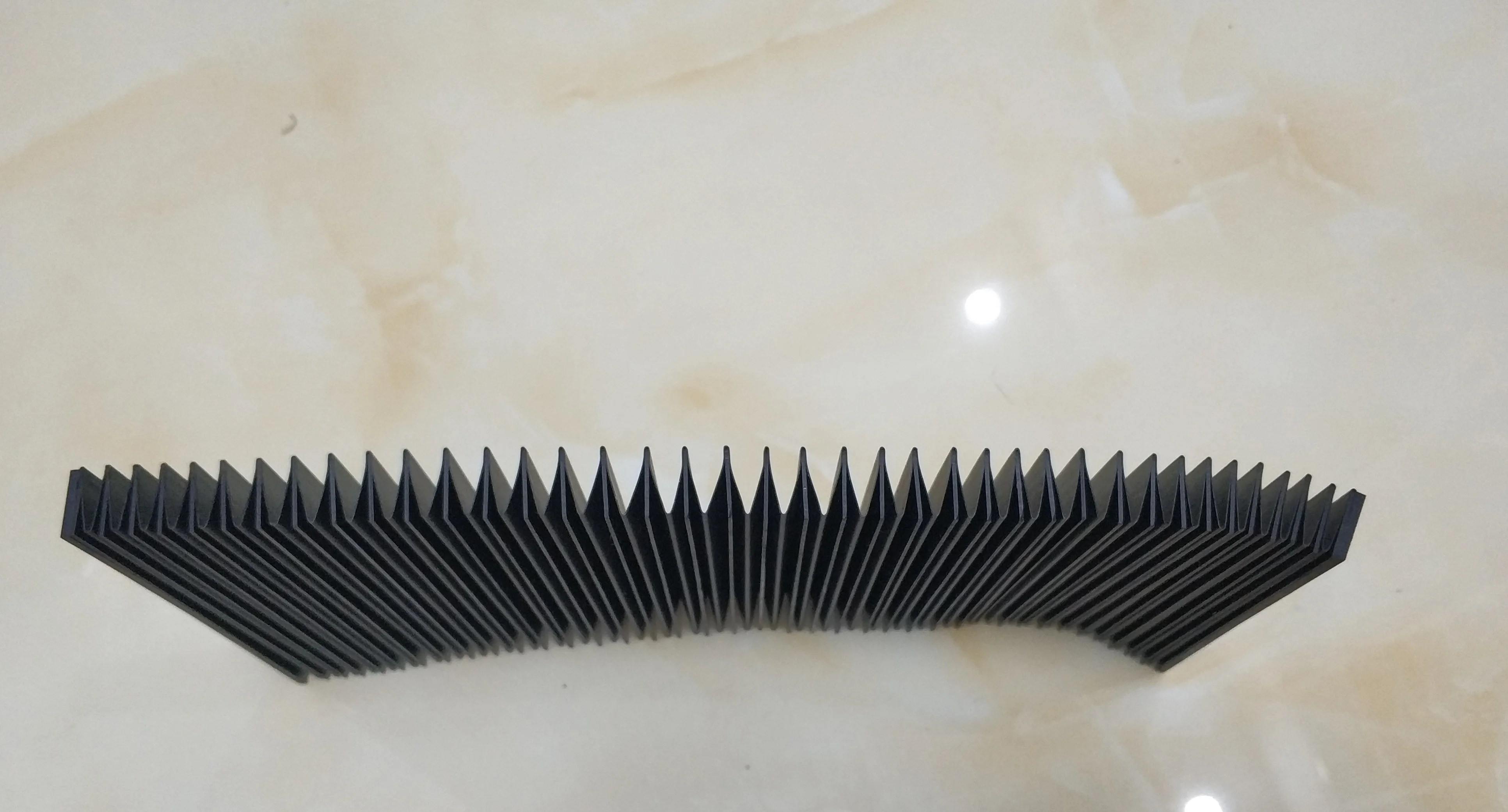 T7 flat profile protection bellow cover, 1300 mm x 170 mm x 15 mm