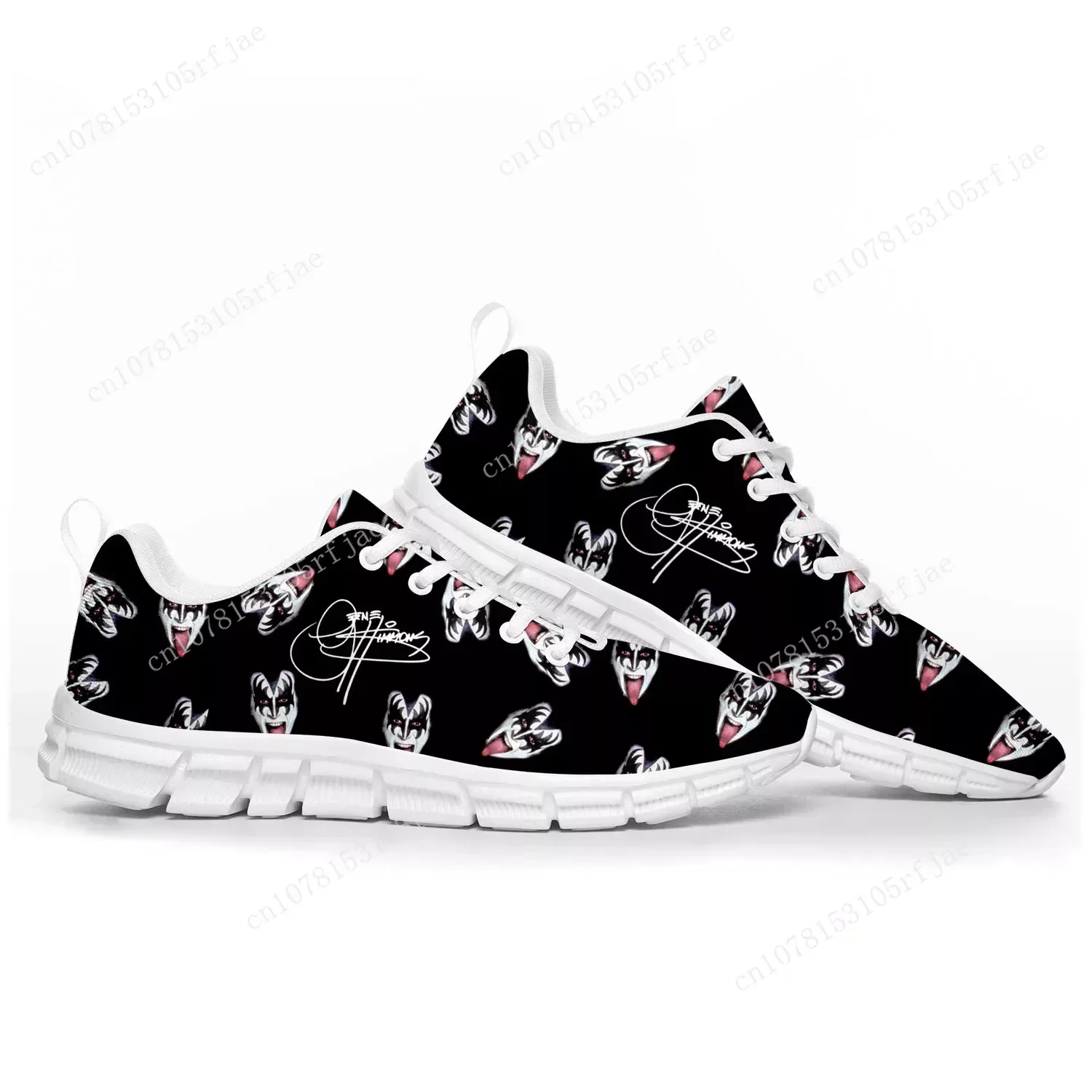 

Gene Simmons Rock Singer Sports Shoes Mens Womens Teenager Kids Children Sneakers Casual Custom High Quality Couple Shoes White