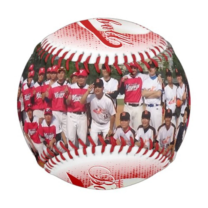 

Custom Dark Red Retro Photo Baseball Sports