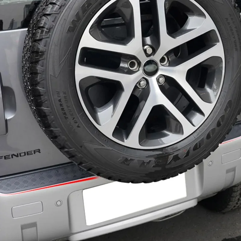 

For Land Rover Defender 90 110 130 2020-2024 PP Black Car Rear Bumper Anti-scratch Plate Cover Trim Stickers Car Accessories