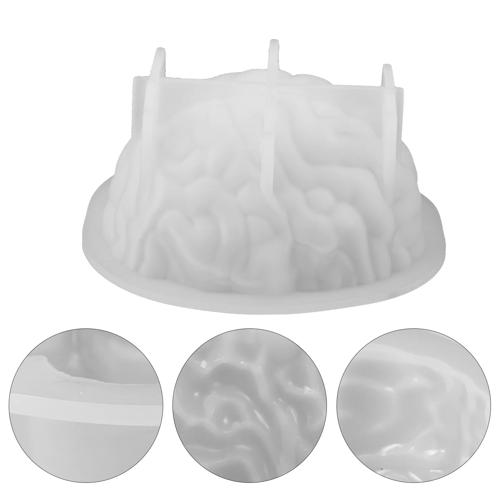 

Operitacx Desktop Ornament Silicone Mold for Chocolate Halloween Skull Ice Cream Craft Supplies