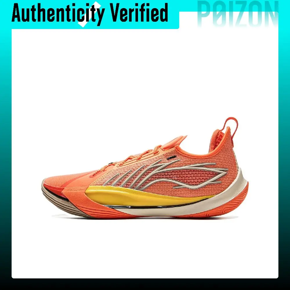 Li Ning Sonic 13 Cushioning Slip Resistant Abrasion Resistant Breathable Rebound Anti Twist Grip Low top ABAV025-4