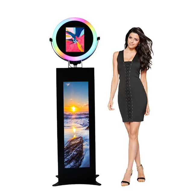 

Portable Ring Light iPad Selfie Photo Booth Bracket Shell Booth Metal Shell Photo Booth Machine
