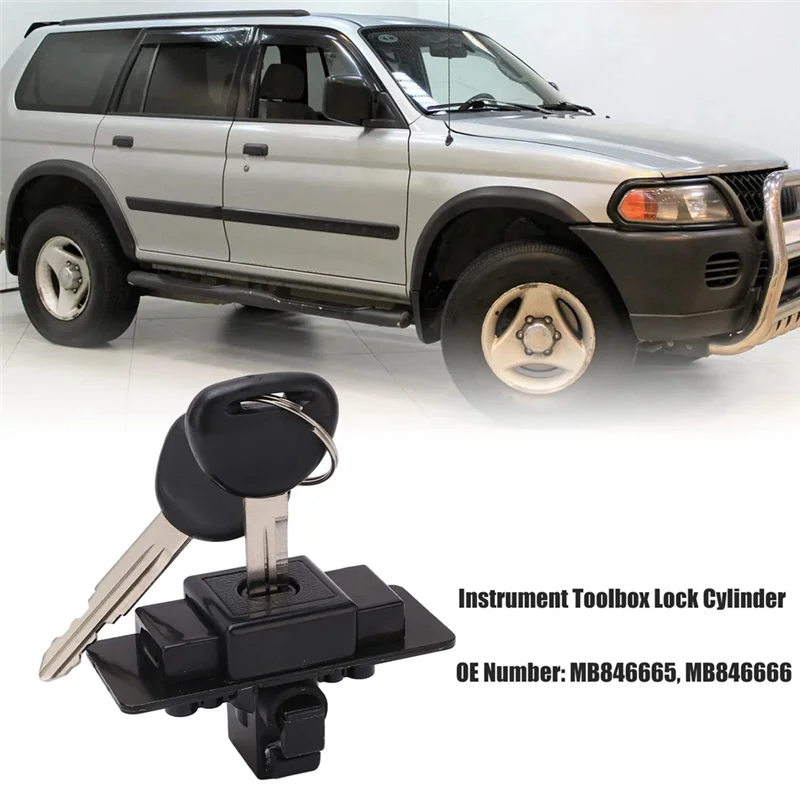 Glove Box Lock MB846665 Glove Box Lock Assembly For Mitsubishi Montero Pajero Cheetah Tool Box Lock Lock Core Assembly