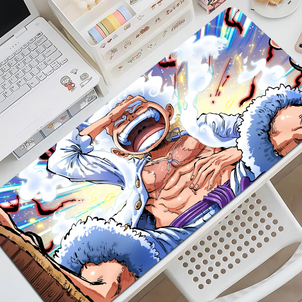 Anime One Piece Gear-5 L-Luffy Mousepad New Rubber Mouse Durable Desktop Mousepad Size for Game Keyboard Pad for Gamer