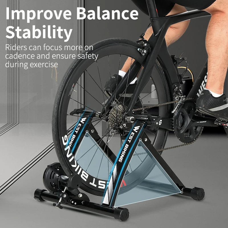 【新品】WEST BIKING マグネット抵抗ローラー台 WEST BIKING Indoor Bike Trainer 6-Speed Magnetic Resistance