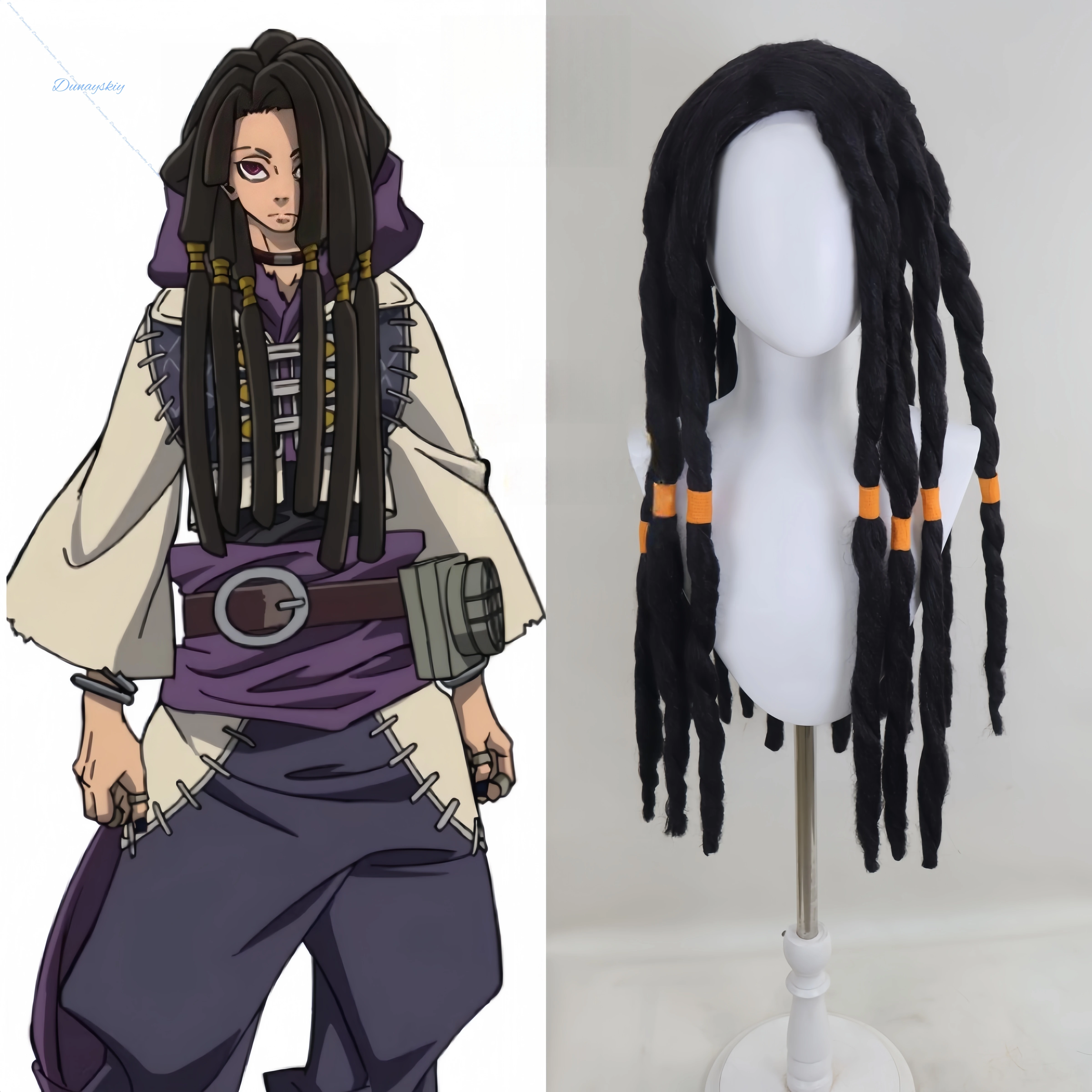 

Парик для косплея Jabra, аниме Gachiakuta Jabra, черные стильные волосы, термостойкие волокна, парики для женщин и мужчин, реквизит для Хэллоуина