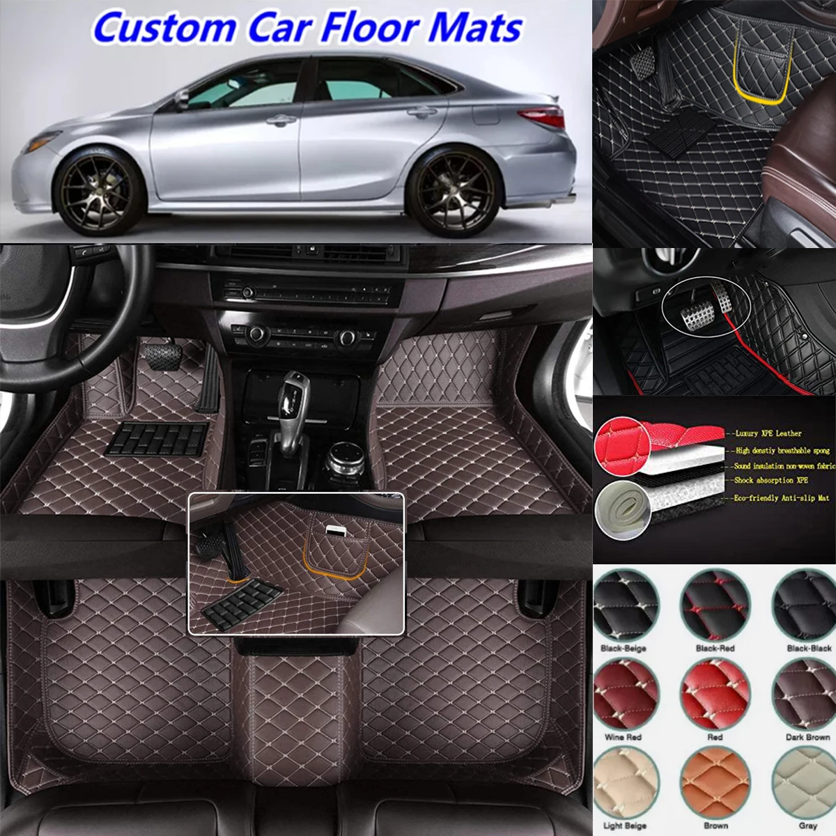 

Custom Car Floor Mats For Lexus IS IS200 IS200C IS250 IS300 IS300h IS350 IS500 Auto Carpets Foot Coche Accessories