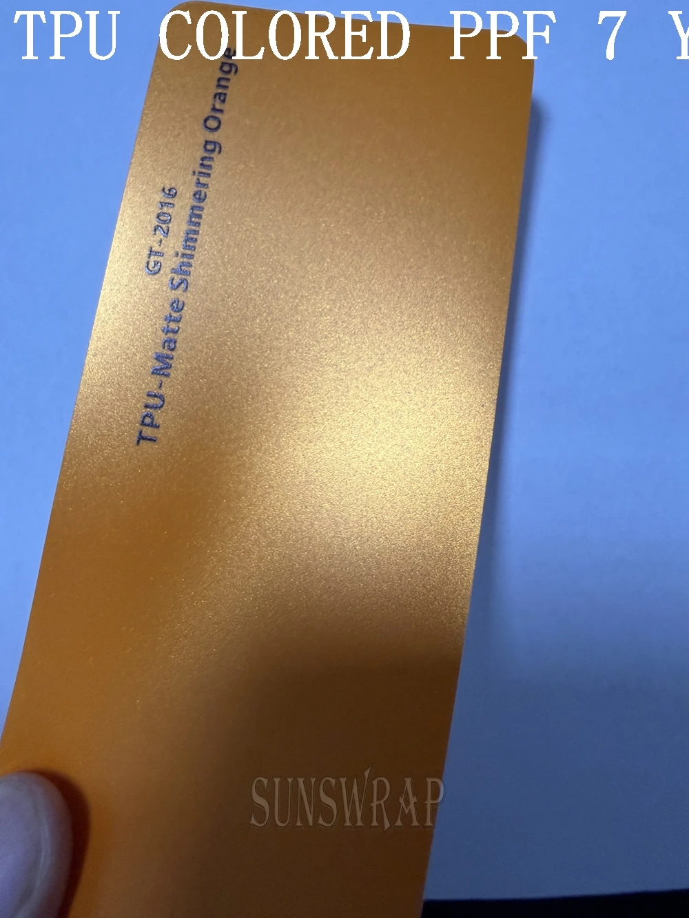 

Self healing Car Paint Color-Changing TPU PPF Matte Shimmering Orange Vinyl Sticker Wrap Car Body Protection Film 5x52ft/roll