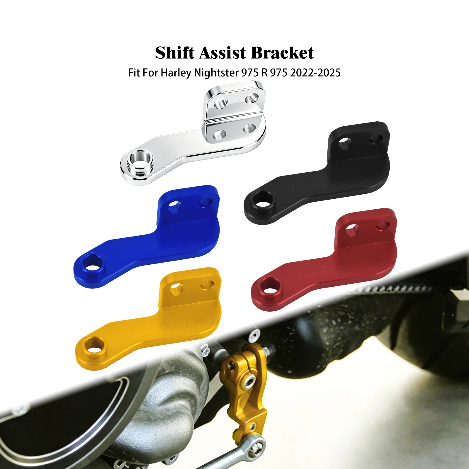 Motorcycle Gear Shift Assist Bracket Transmission Booster Aluminium CNC For Harley Nightster 975 RH975 RH 975 Special 2022-2025