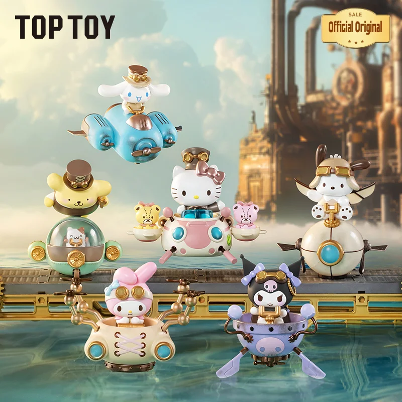 TOPTOY Original Sanrio Steampunk Serie Blind Box Figur Kuromi Sammlerpuppe Hello Kitty Mystery Action Desktop Ornament ‌