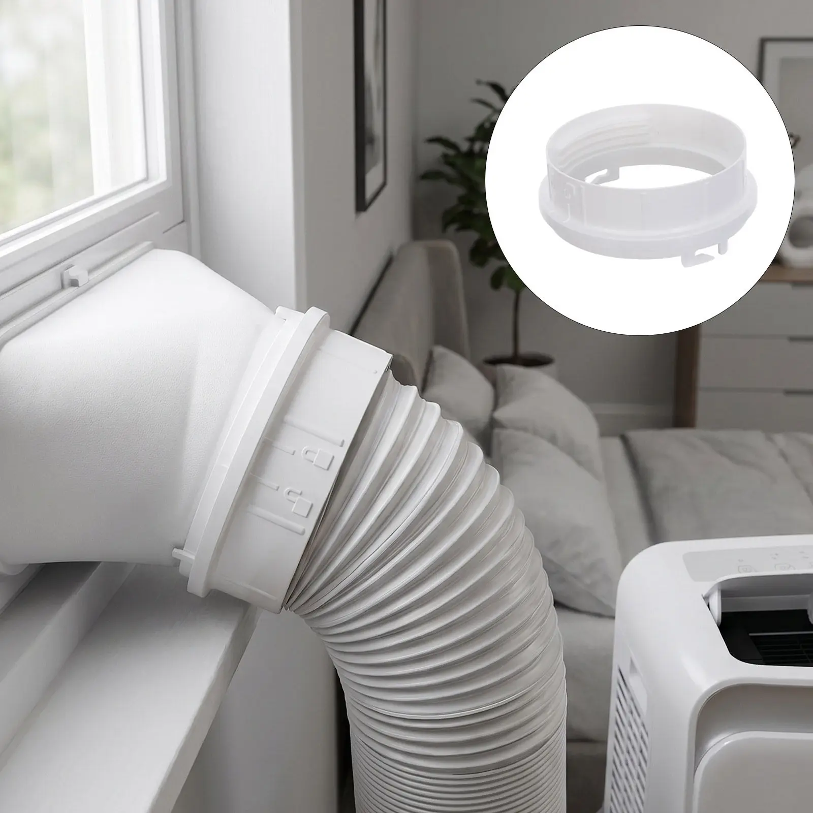 Insulated Air Conditioner Exhaust Hose Stainless Steel Drainage AC Discharge Replacement Pipe Extension ABS Portable AC
