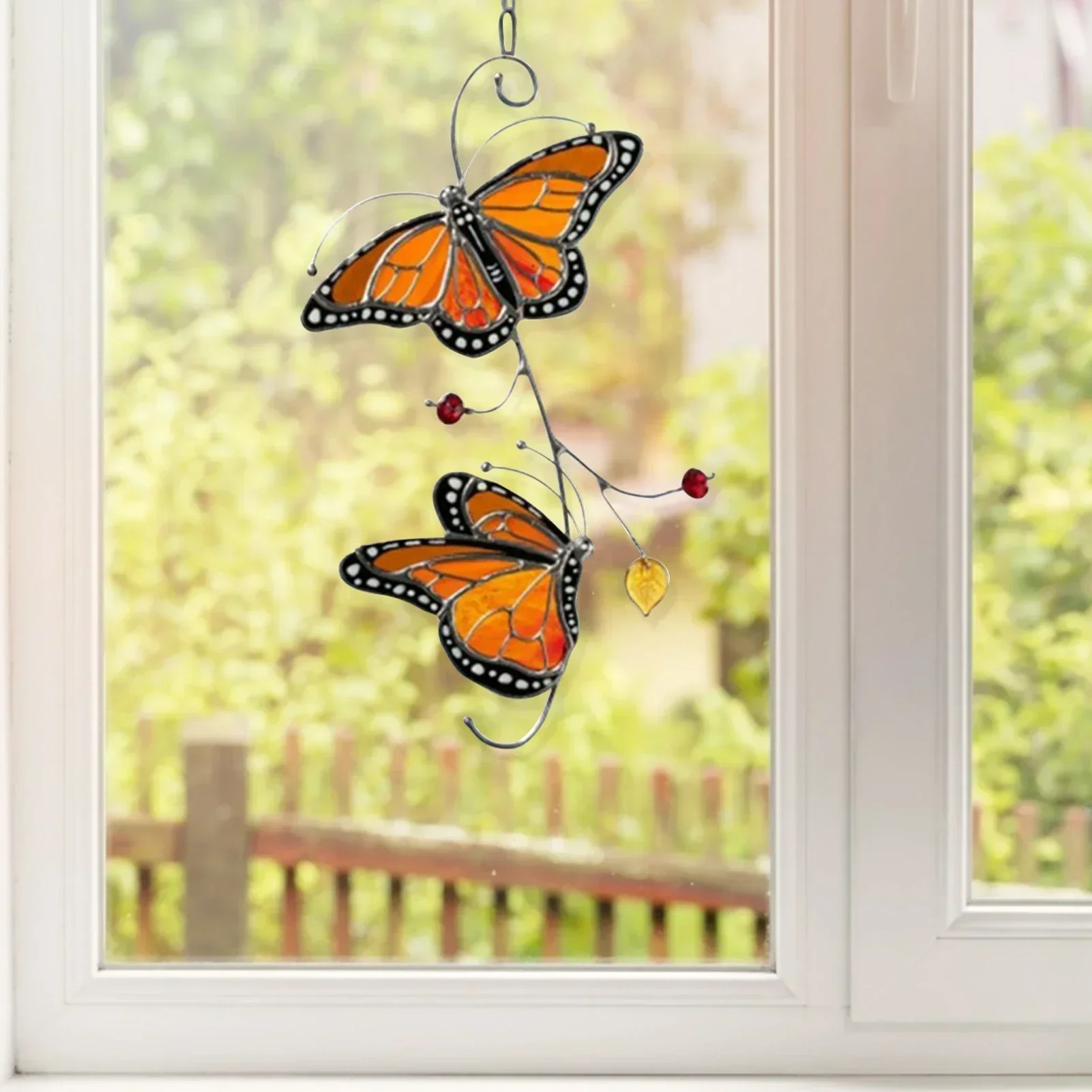 

Home Hanging Decorations Butterfly Stained Glass Ornaments Window Decorations Room Pendants Home Decorations Crafts Home Decor