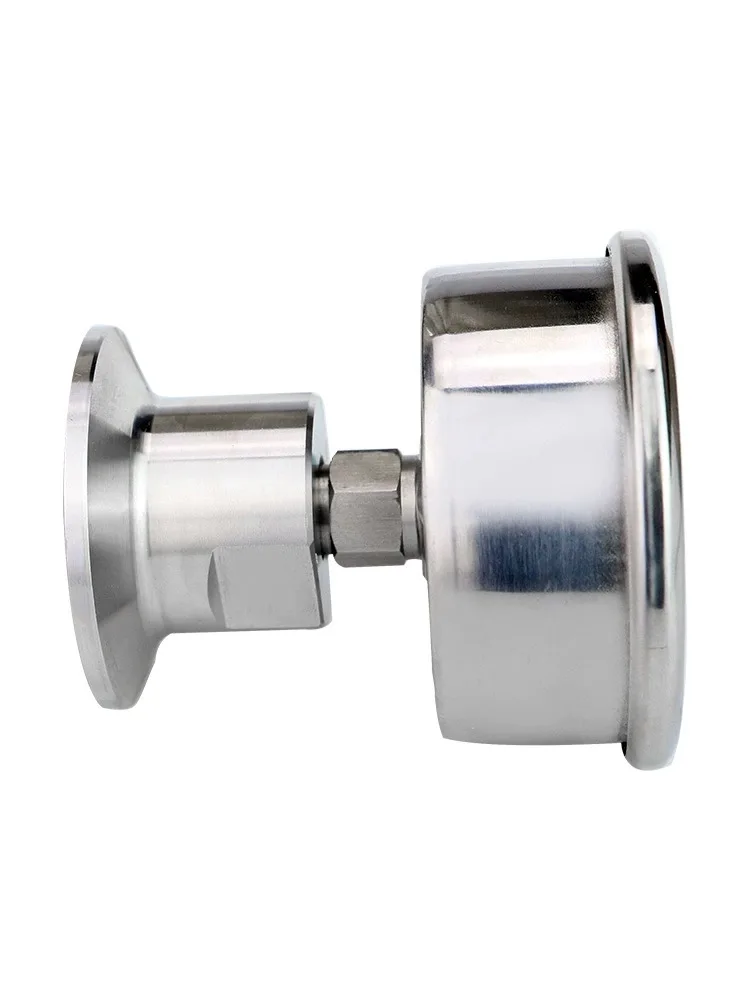 Hygienic diaphragm pressure gauge YTP60BF stainless steel shockproof diaphragm chuck 50.5 food quick installation clamp type