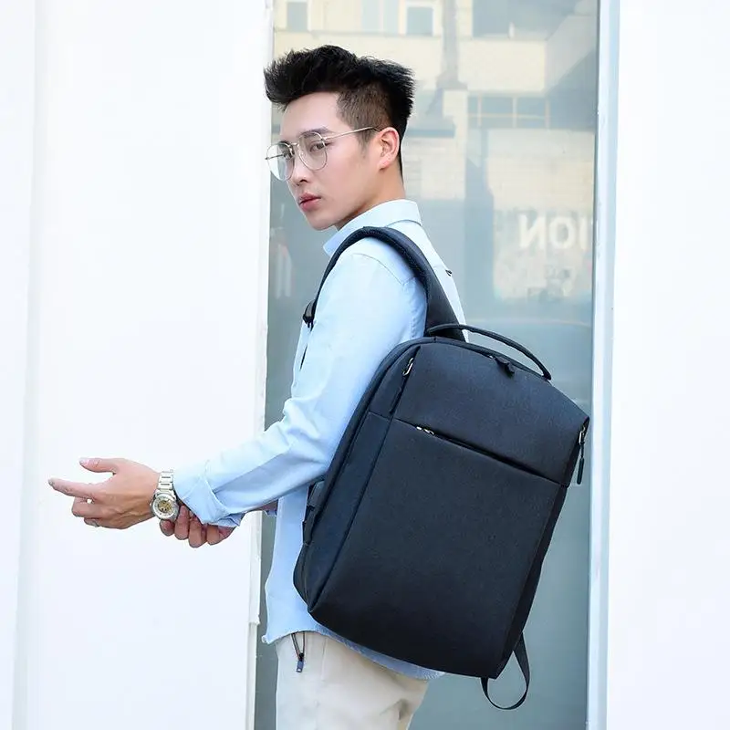 

2024 New Large Capacity Business Multi-Functional Backpack Double Shoulder Notebook Computer Bag Casual Daily Use Male Bag