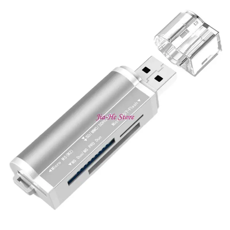 

USB Card Reader для TF MS MD Memory Cards USB2.0 High Speed ​​Stain 83CF