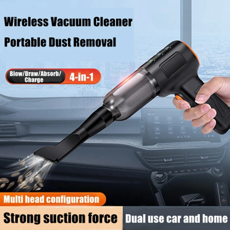 Wireless Car Vacuum Cleaner Brushless Motor Handheld Vacuum Cleaner For Car&Home Strong Suction Vacuum Cleaner&Air Blower 2in1