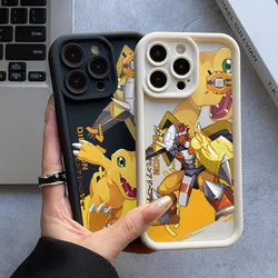 Digimon Agumon Metal Greymon Phone Case for Xiaomi Redmi Note 13 12 12S 11 11S 10 9 8 Pro Plus A3 13C 12C 10C 9C 4G 5G Cover