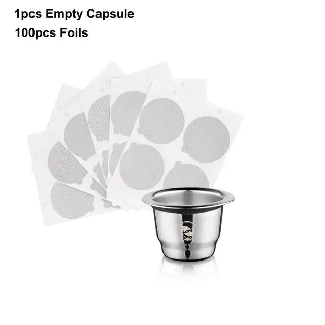 Wiederverwendbarer Einweg-Aluminiumfolienabdeckung für Kaffeekapselbecher, selbstklebender Aluminiumfolienaufkleber für Nespresso-Maschine