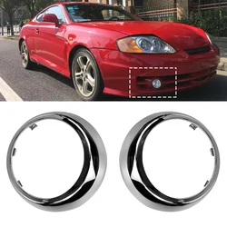 For Hyundai Tiburon Coupe 2002 2003 2004 Front Bumper Fog Light Lamp Cover Hoods Frame 86554 2C000 86553 2C000