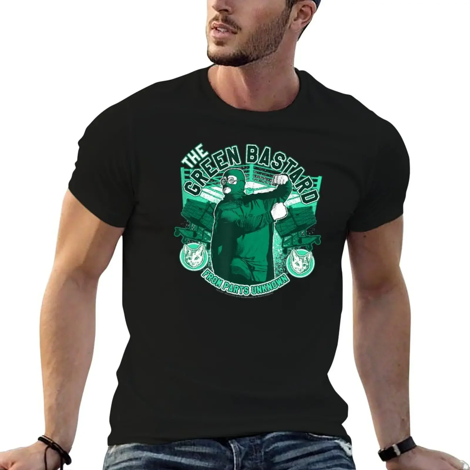 

Funny Happy The Green Wrestler T-Shirt boys whites summer shirt heavyweights mens graphic t-shirts big and tall