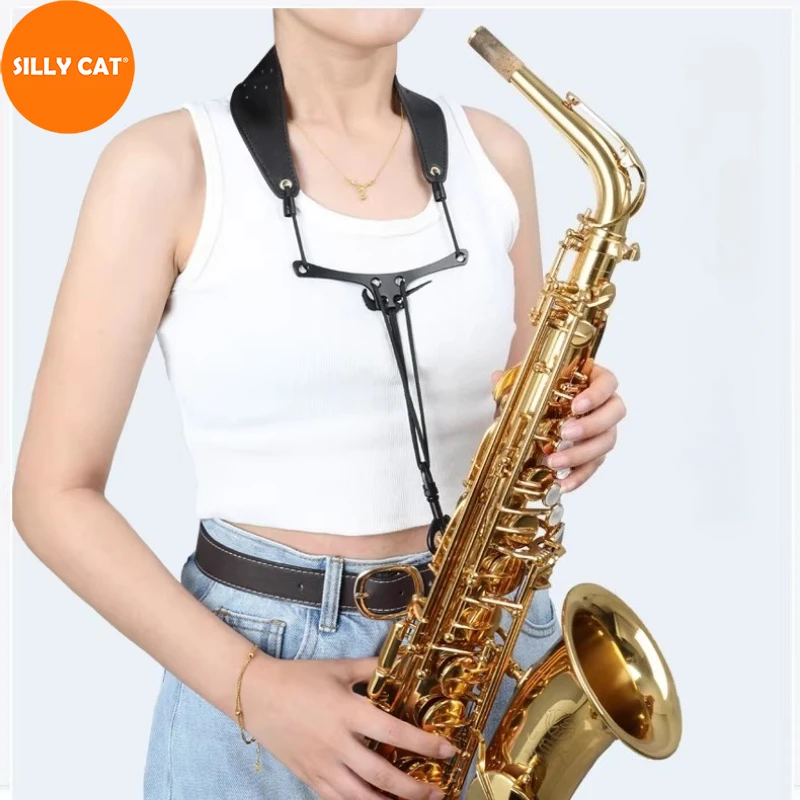 

Goose Shaped Stress Relief Breathable Design Alto Tenor Soprano Saxophone Widened Neck Strap Suitable for Adults and Children