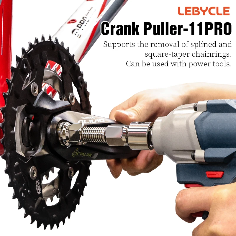 

LEBYCLE Bicycle Crank Puller Tool PRO Bike Crank Extractor Removal Bike Bottom Bracket Axis Remover Bike Crankset Repair Tools