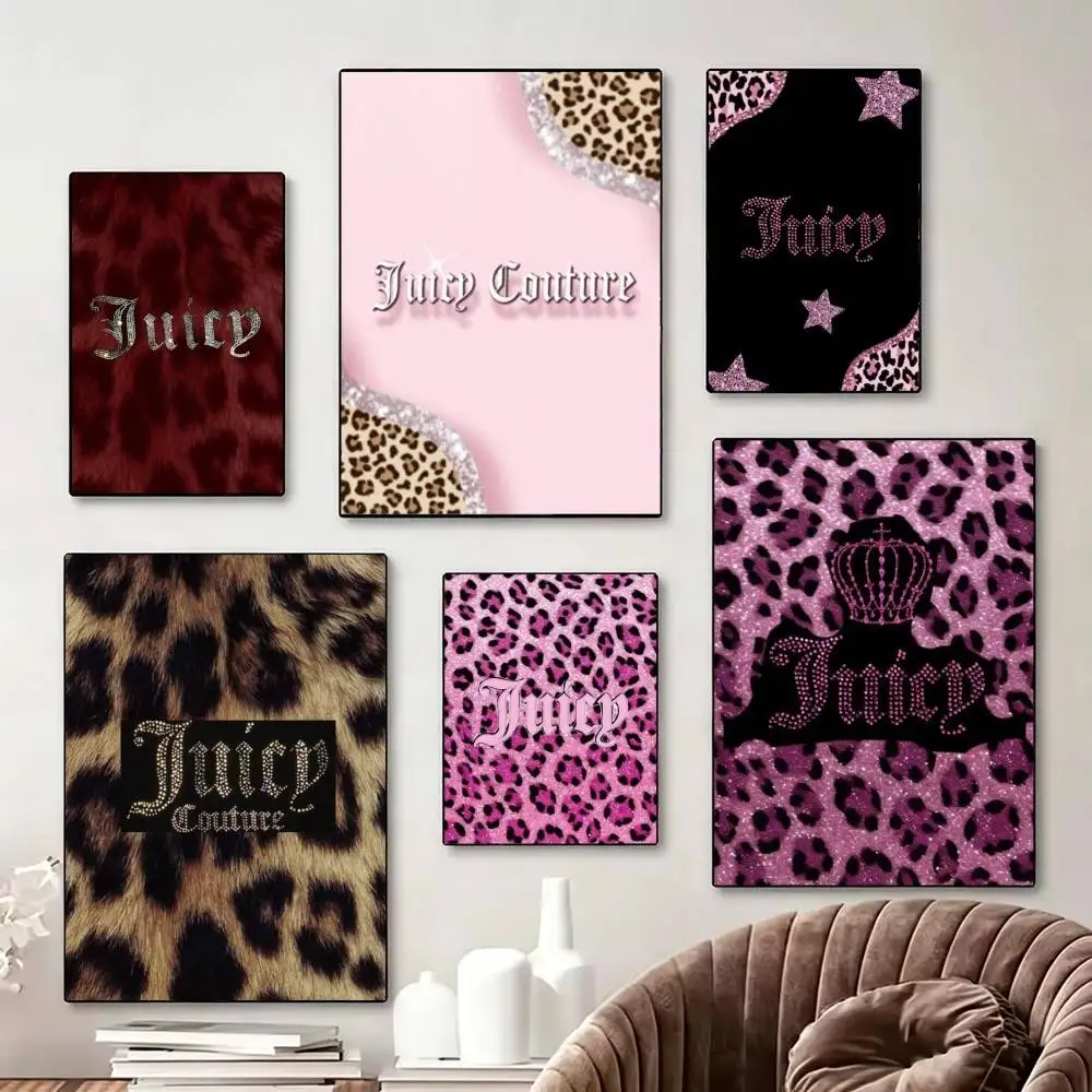 

J-Juicy G-Girly-glam Couture Poster Perfect Space Sticker Self Adhesive for Office Home Theater Wall Art Decor Fancy Gift
