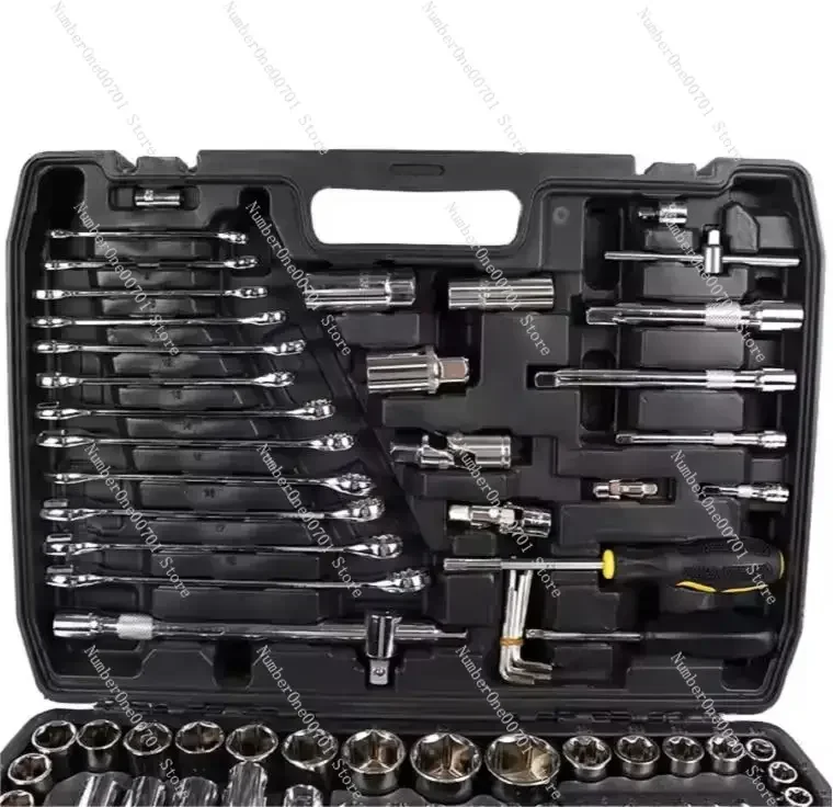 216 Piece Herramientas Auto Repair Spanner Ratchet Wrench Steel Car Tool DIY Automotive Mechanic Home Tool Kit Set