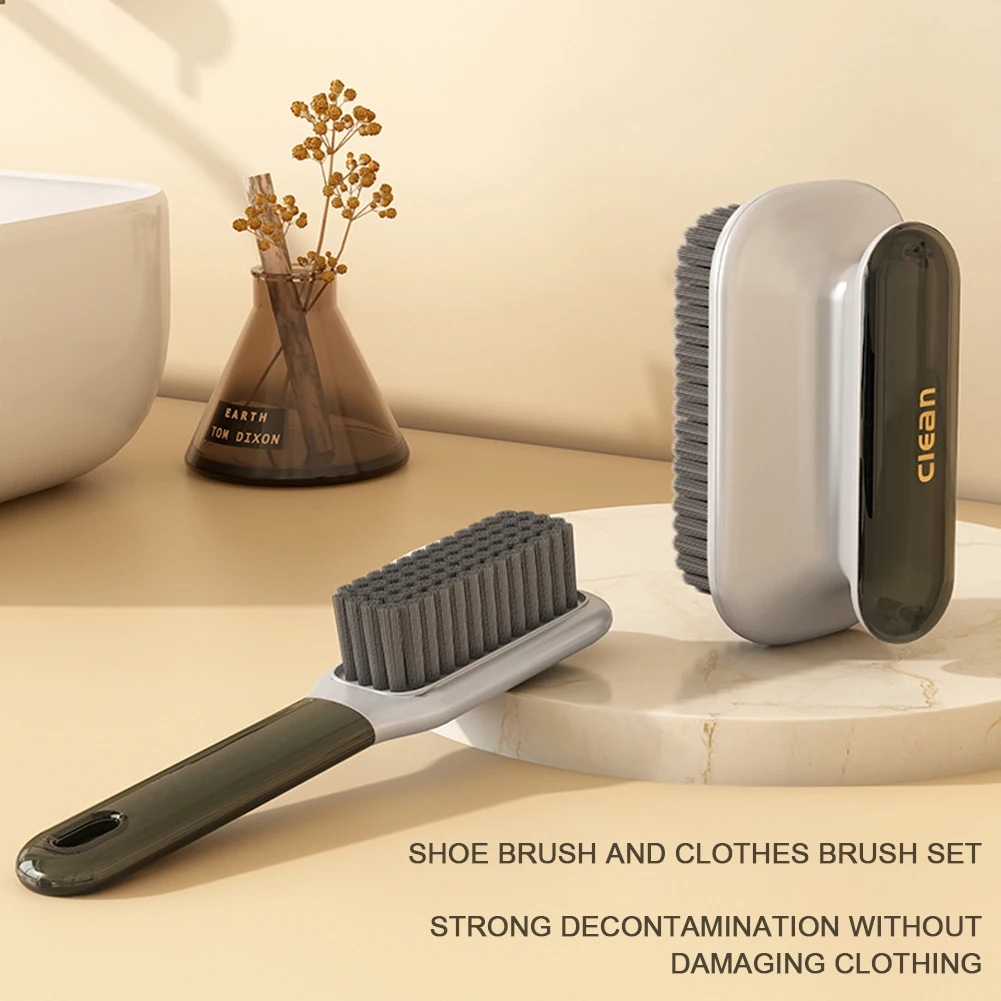 2pcs Laundry Shoe Cleaning Brush Plastic Clothes Scrubbing Household Multi-functional Cleaning Tools Washing Brush Accessories