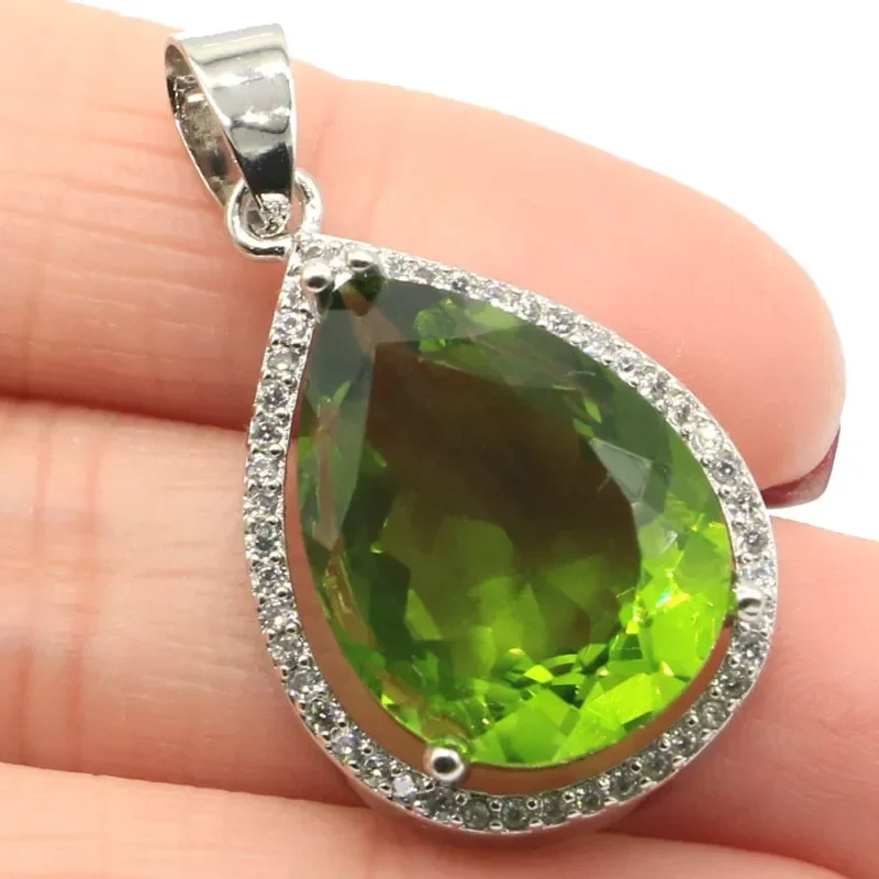 7g Real personalizado 925 colgante de plata esterlina sólida forma de gota Zultanita naranja Spessartine peridoto Londres azul aguamarina CZ D