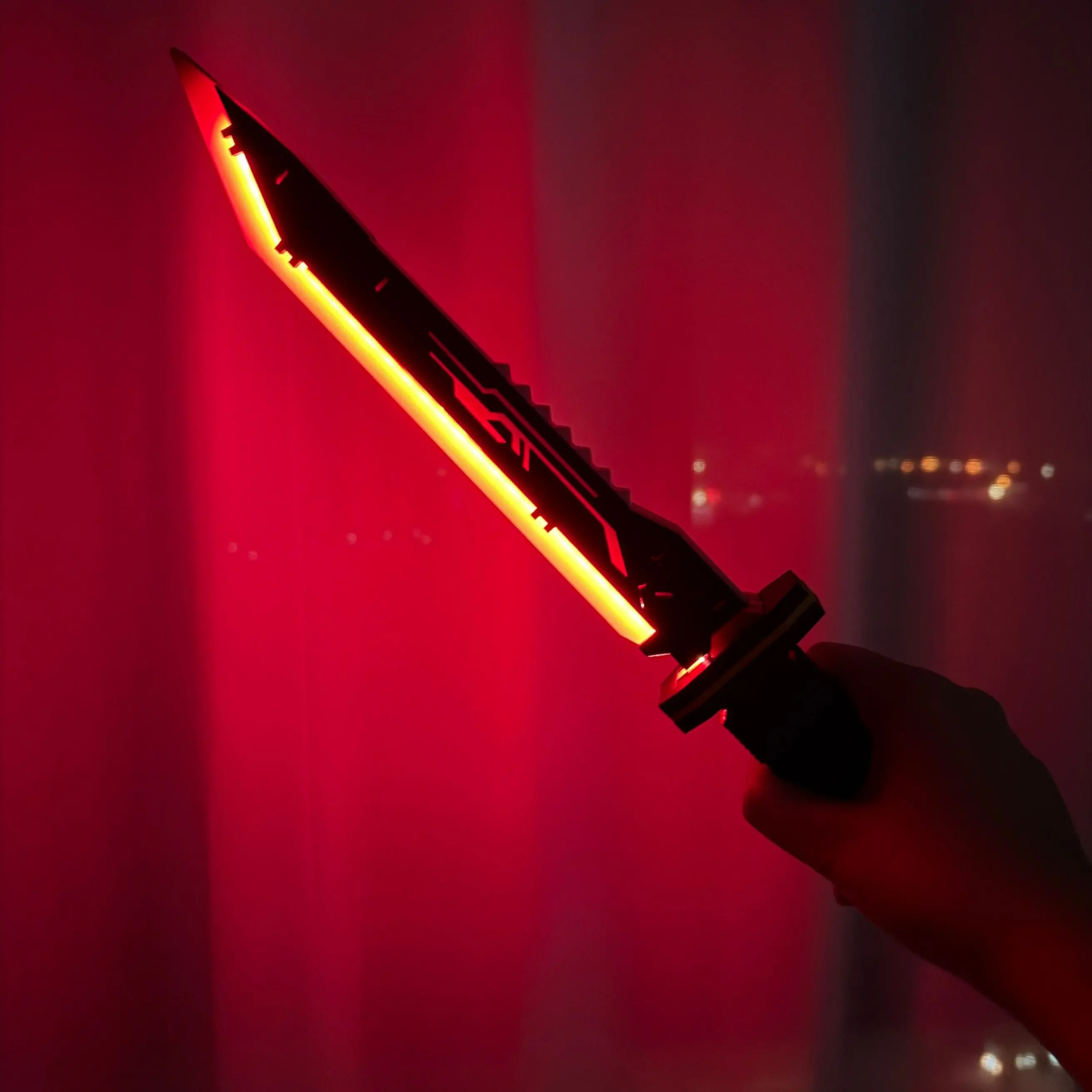 JX TOY 40cm Lightsaber Acrylic Knife Naraka: Bladepoint Game Peripherals Hunter Blade Lightswrd Cosplay Prop Luminous Toys Sword