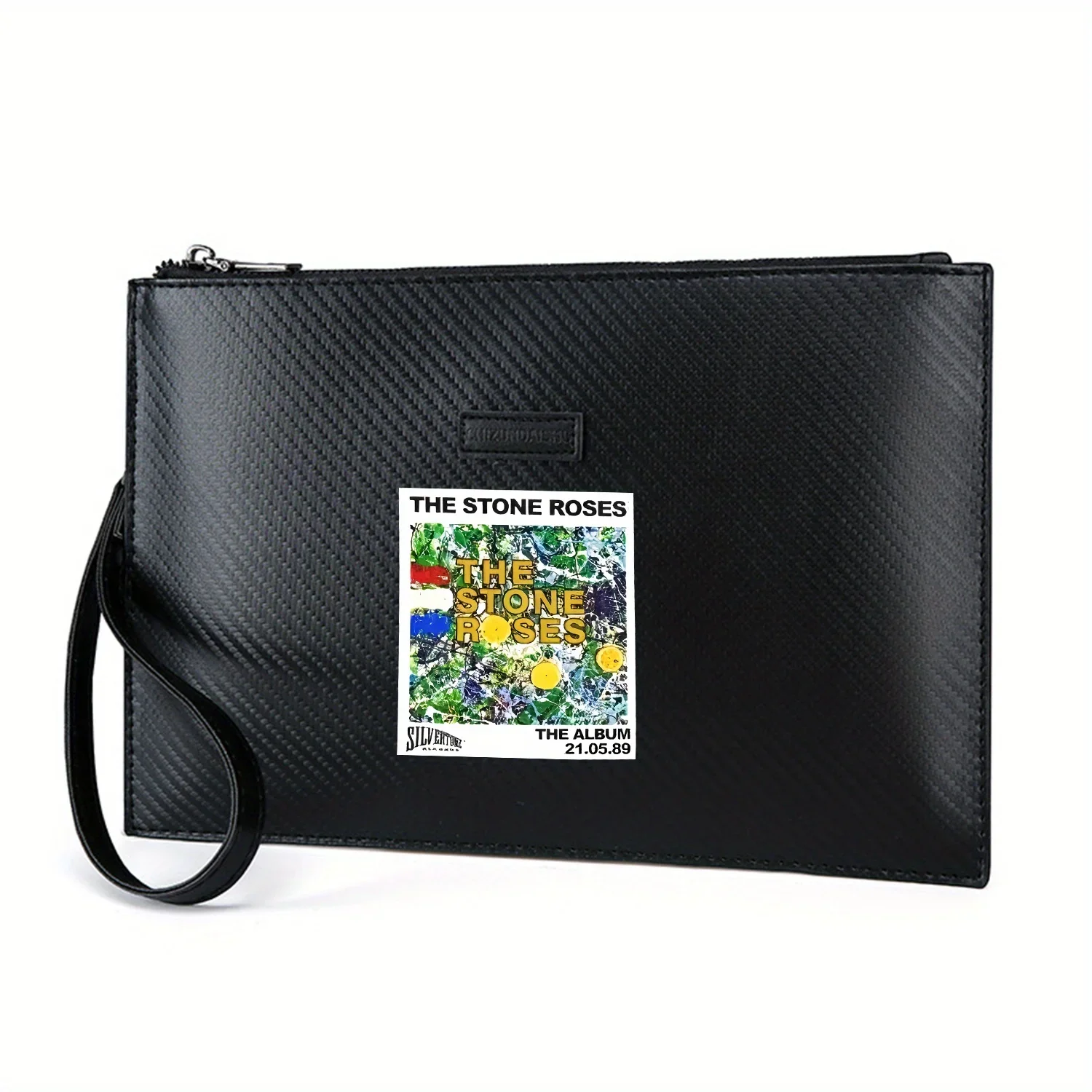 capa-de-album-de-rosas-flores-nome-da-banda-bolsa-masculina-elegante-impressa-em-pu-elegante-e-pratica-para-transporte-diario